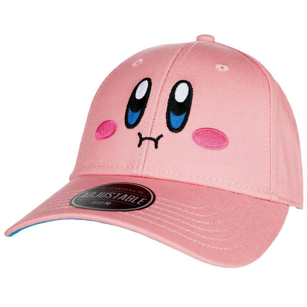 Kirby - Kirby Face Embroidered Hat (D16)